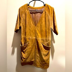 Free People 100% Suede Leather Dress